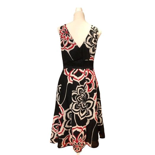 Monsoon print dress.(black) UK14