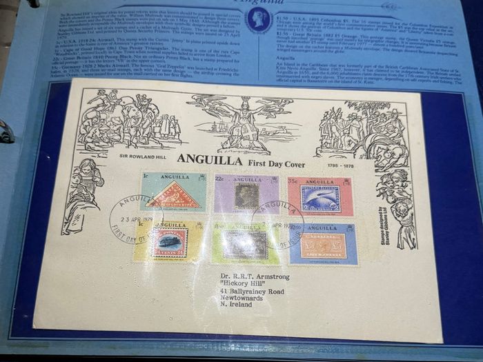 Stamps - Sir Rowland Hill 1979 First Day Covers Album - Great Historic Stamps + Europa 79