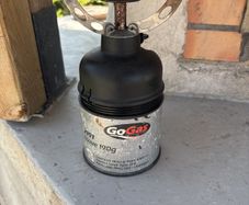 Single-burner camping gas stove