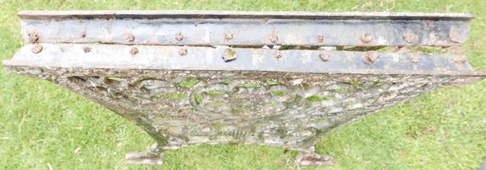 Antique Cast Iron Table Legs - Olde School Architectural Antiques (width 26" x height 25")