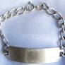 Antique Men's Excellent Quality Hallmarked Sterling Silver Identity Bracelet L 7,5" - 17,99g Image 10