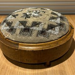 Antique Victorian Ladies Footstool