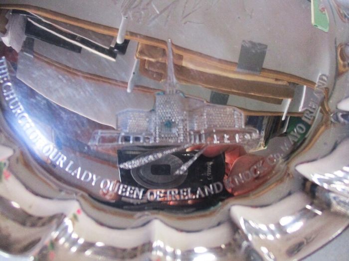 1979 Knock Papal Visit Souvenir Silver Plated Dish