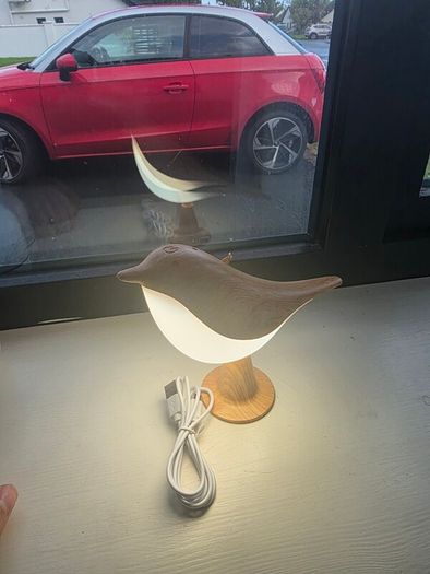 Beautiful LED Bird Night Light Wooden Style