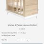 Mamas and papas Lawson cot and bed Image 4