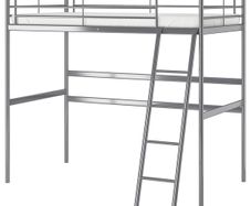 Svarta double loft bed
