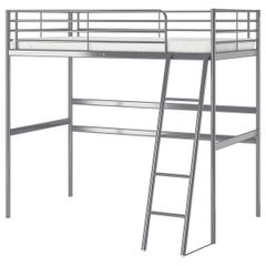 Svarta double loft bed