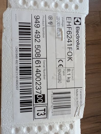Brand New/ Unopened Electrolux Hob - 300 Radiant Hob Ceramic hob 60cm