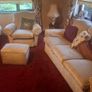 Genuine 1960s vintage sofa set, clean 1 seater armchair and three seater sofa. Solid frames, very comfortable. Footstool not included. Image 2