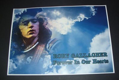 Rory Gallagher poster print Forever In Our Hearts A3 Size