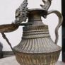 Antique Nepali Brass Oil Lamp - Sukunda H-9" Image 3