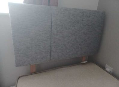 Single bed and headboard