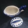 Gzhel Handmade Fish Candy Dish or Trinket Box Image 5