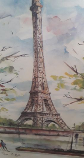 Vintage Eiffel Tower Print