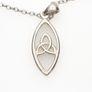 925 Vintage Sterling Silver Celtic Knot Necklace Image 4