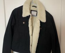 Women's Denim Fur Lined Jacket Size 10