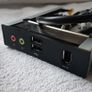 3.5" Front Drive Bay I/O Panel 2x USB 2.0 1x FireWire 3.5mm audio out mic in Image 2