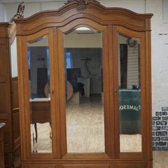 French Oak Armoire / Wardrobe