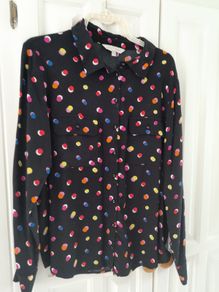 Black Polka Dot Shirt