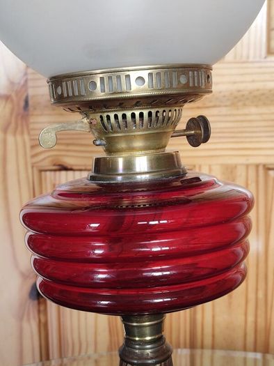 Antique oil lamps in very good condition. 305 each