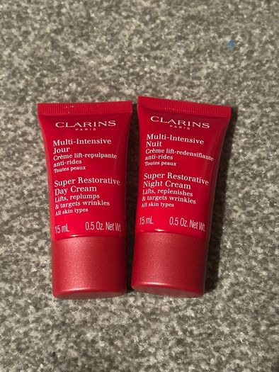 Clarins super restorative day and night cream