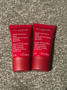 Clarins super restorative day and night cream