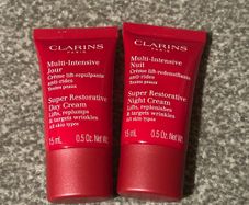 Clarins super restorative day and night cream