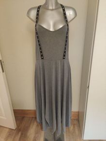 Maxi grey strappy dress size 2XL UK20/22 EU48/50 Postage included