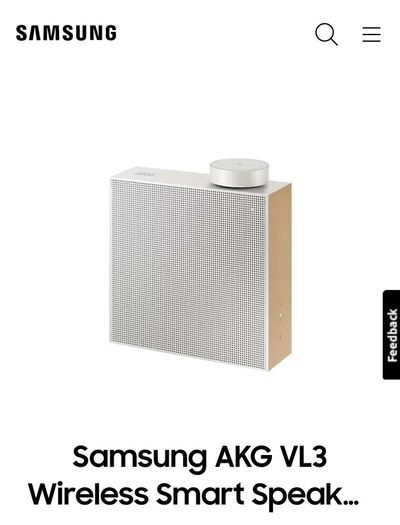 Beautiful Samsung smart speaker VL351 white