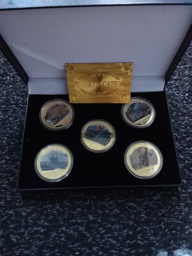 80th Anniversary Pearl Harbour 24k Gold Plated Cased Coin/Medallion Collection