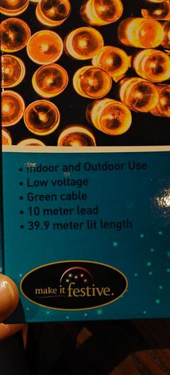 REDUCED. LED Christmas lights outdoor indoor 39.9 meter