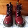 dr martens 1460 8 eye cherry red boots Size 7 eu 41 in excellent condition Image 2