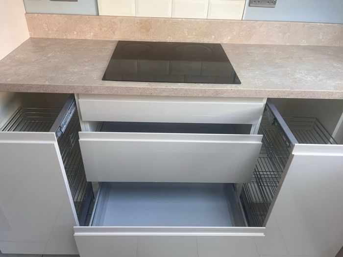 Solid painted kitchen
