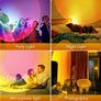 Sunset Red LED Projection Floor Lamp, Romantic LED Sunset Projector Lamp Rainbow Atmosphere Light Night Light for Bedroom Livingroom Party Bar Store, USB Charging Image 6