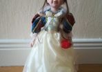 Porcelain doll princess snow white 16 inches