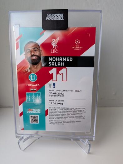 Mohamed Salah Liverpool FC Topps Total Football/99