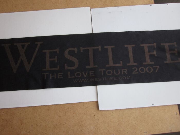 Vintage Westlife Fringe Scarf "The Love Tour 2007"