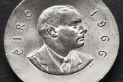 Silver Padraig Pearse 10 Shilling 1966 UNC coin