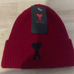 Fake red ami beanie. Brand new