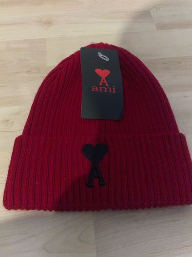 Fake red ami beanie. Brand new