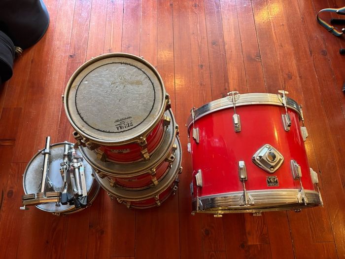 Vintage 5 x Piece Tama Swingstar Drumkit 1980's Including Snare Stand