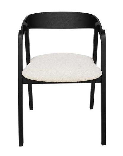 Noir and Marco Modern Dining Set with Extendable Table and Upholstered Chairs