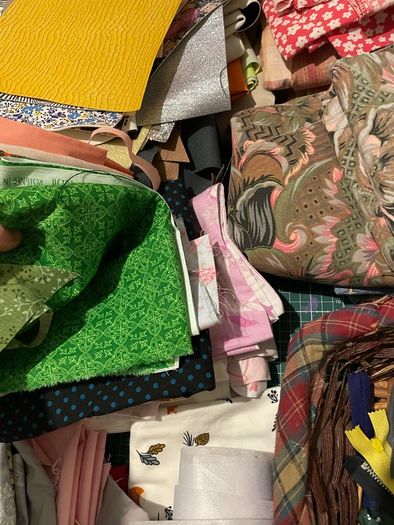 Complete sewing studio/at home business- machines, workstation fabrics and accessories