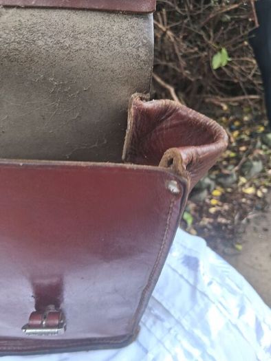 Stunning Hand Made Mid Century Irish Leather Satchel