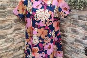 Vintage 1960s mini floral shift tunic dress Postage included