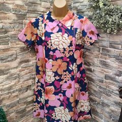 Vintage 1960s mini floral shift tunic dress Postage included