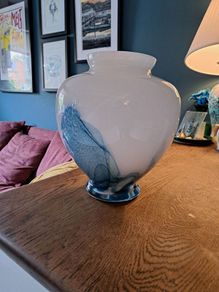 Beautiful large glass vase