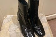 Office patent leather ankle boot size 6 - worn once