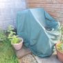 Extendable Wooden Garden Table, 4 Matching Chairs & 2 Furniture Covers Image 2