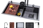 85cm Kitchen Top Mount Single Bowl Sinks